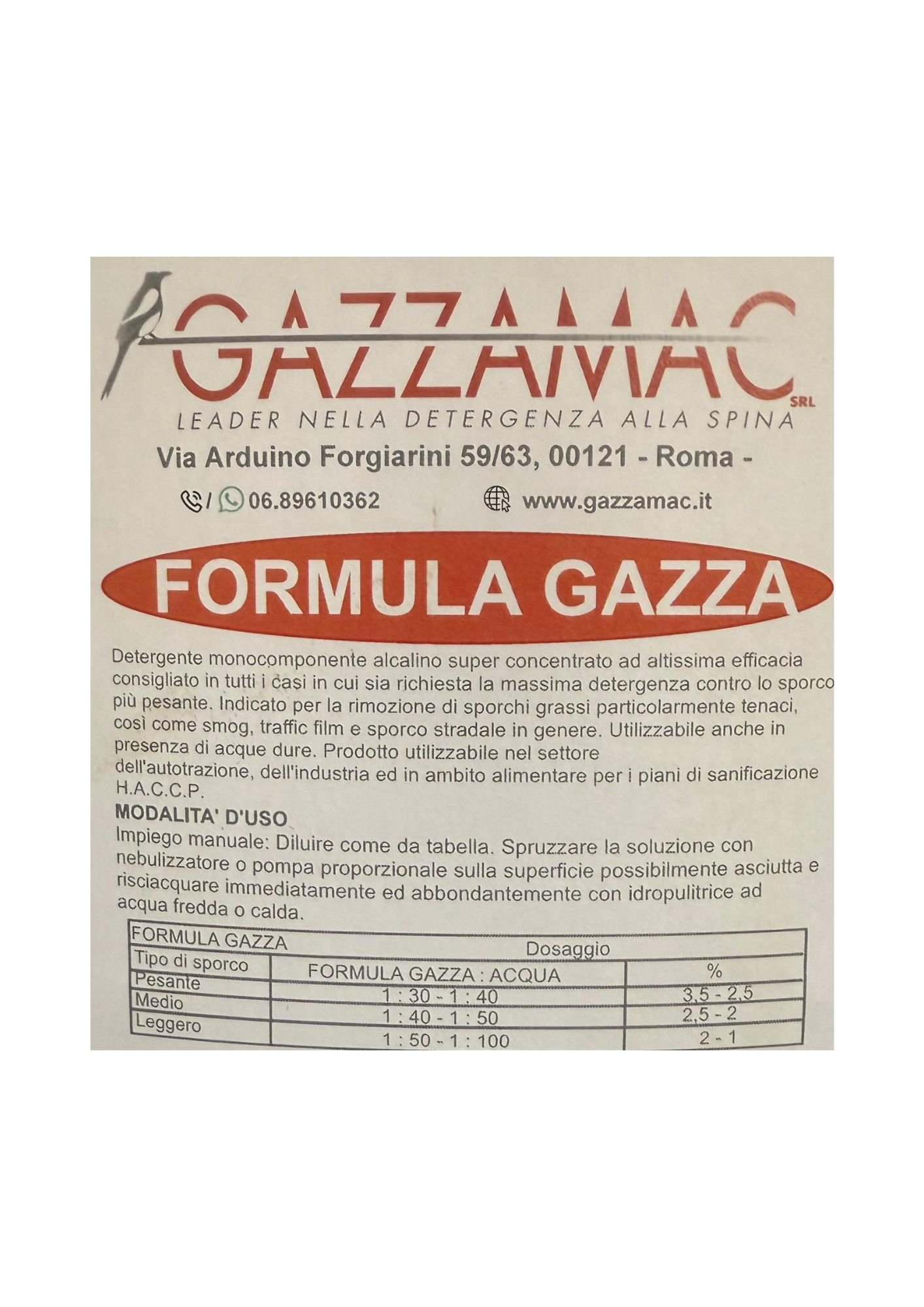 Nuovo Formula Gazza