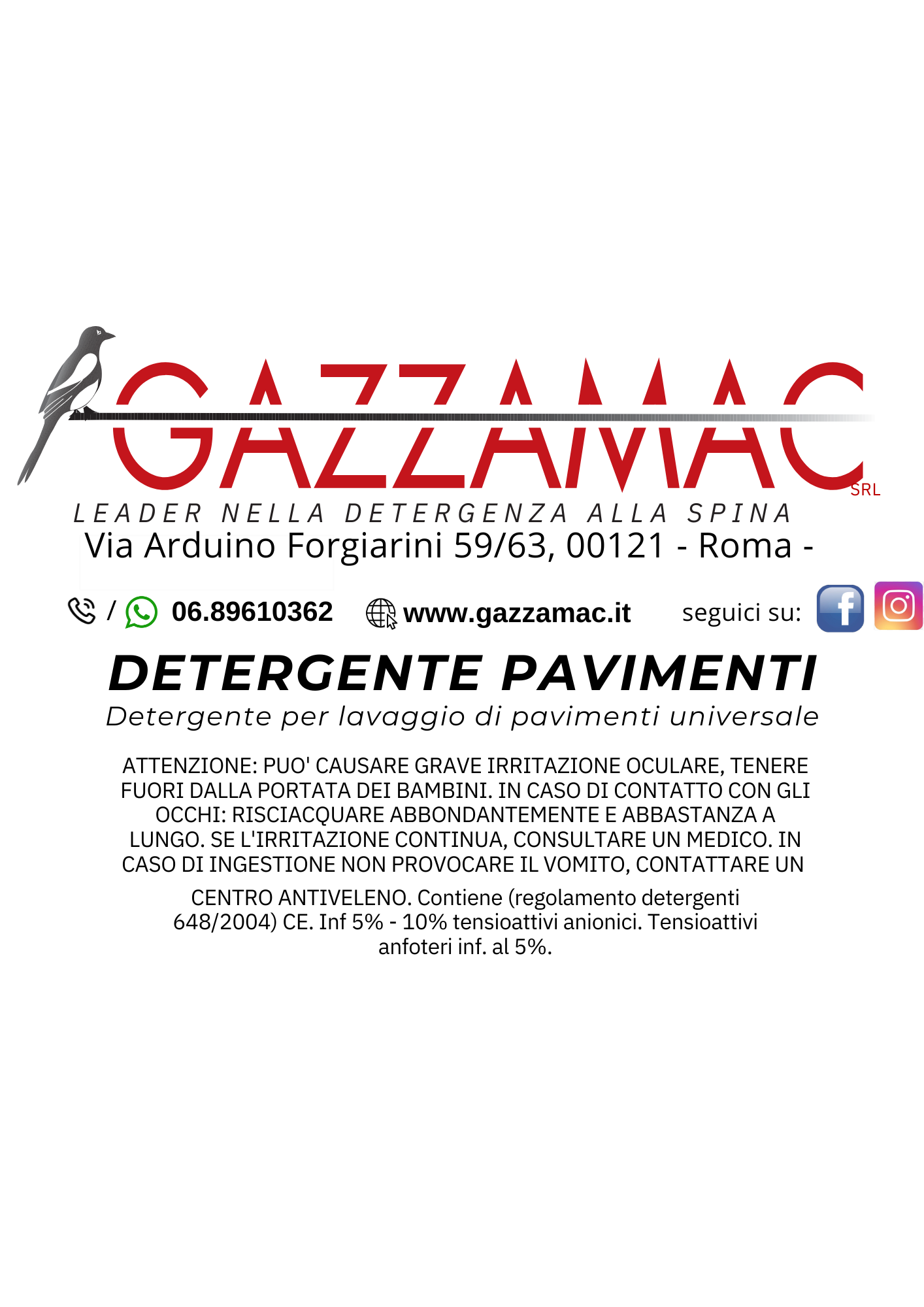 Detergente pavimenti