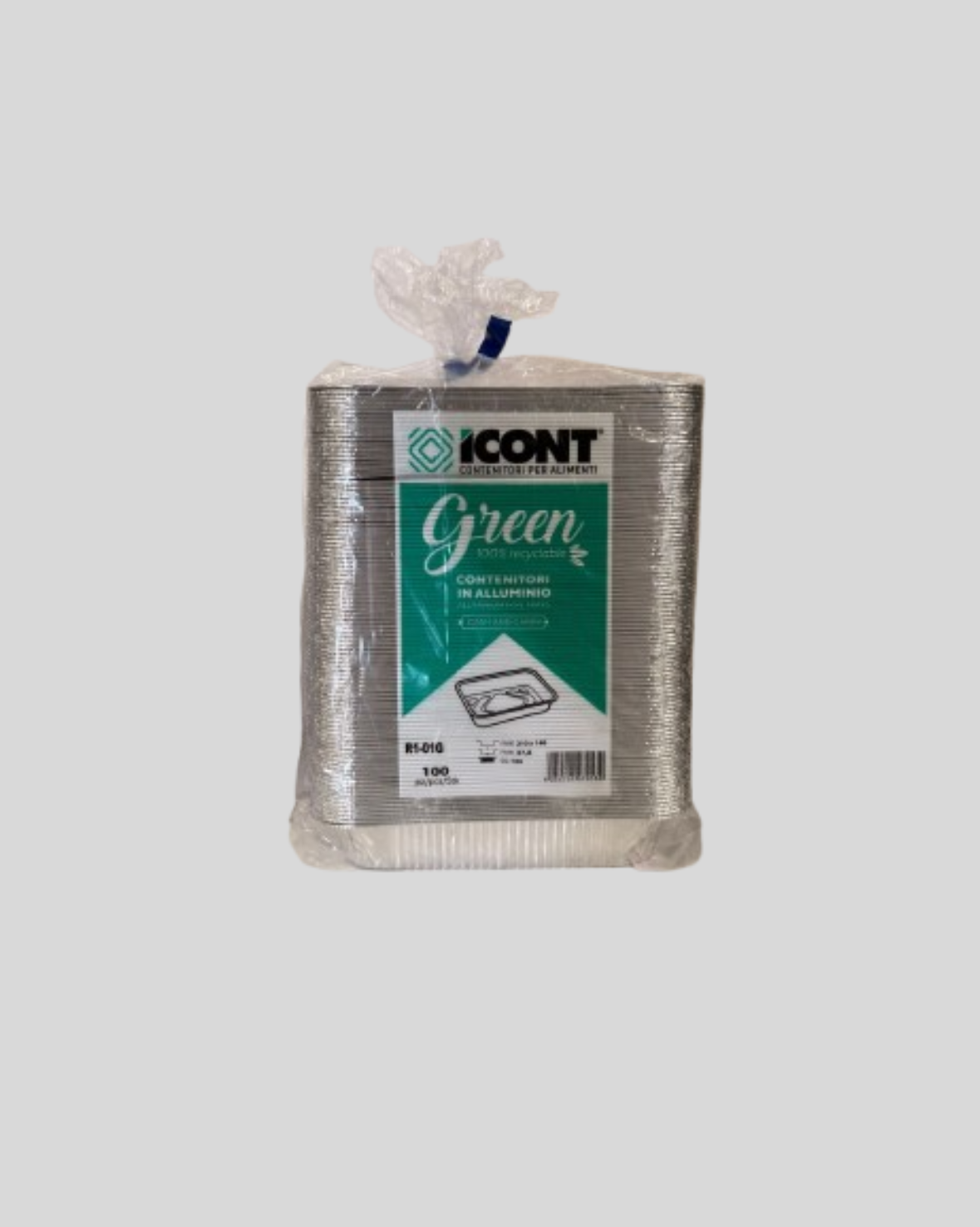 CONTENITORI IN ALLUMINIO 100PZ