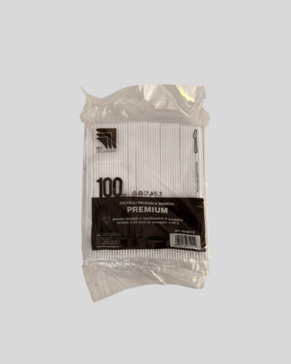POSATE DI PLASTICA 100PZ RIUTILIZZABILI E LAVABILI IN LAVASTOVIGLIE