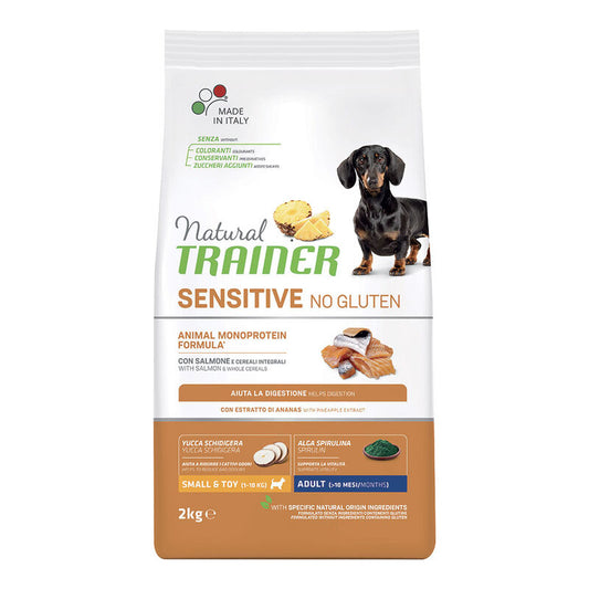 Natural Trainer Sensitive Dog No Gluten Small & Toy Adult con Salmone 2 kg