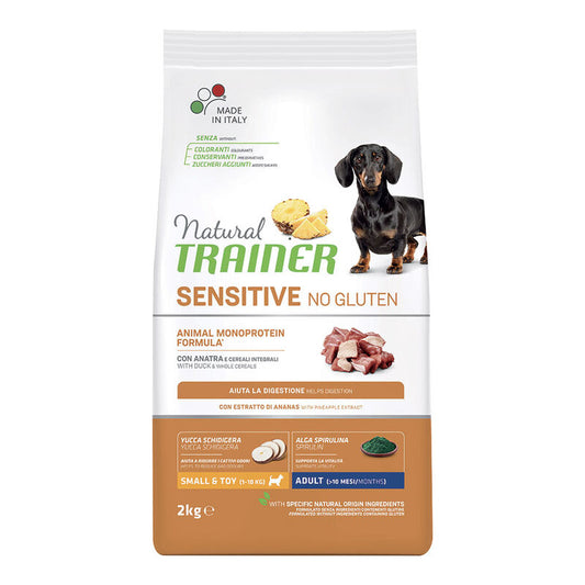Natural Trainer Sensitive Dog No Gluten Small & Toy Adult con Anatra 2 kg